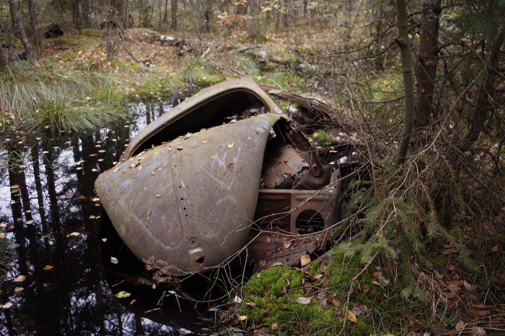 złom starych samochodów Szwecja