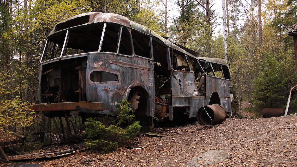złom starych samochodów Szwecja